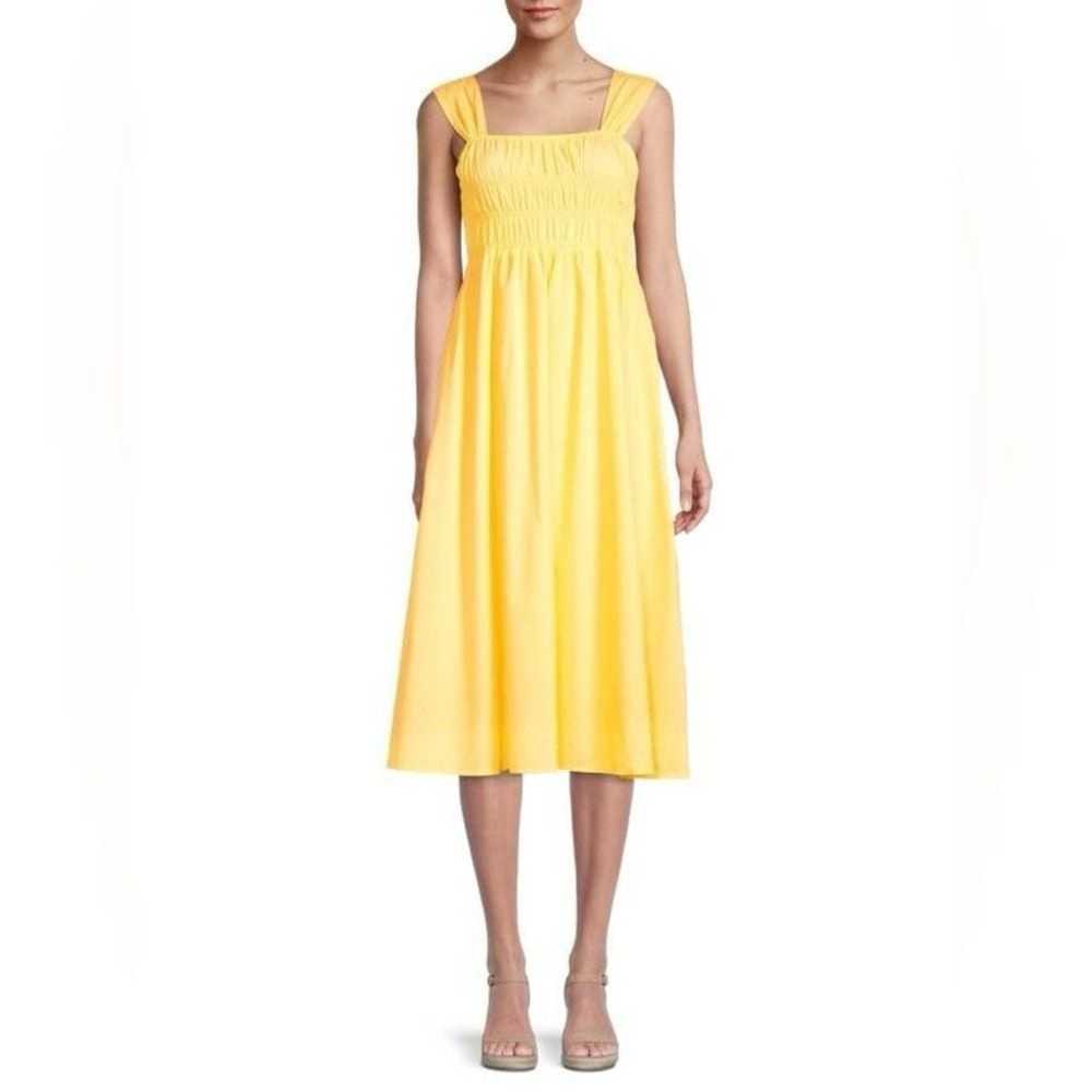 Nanette Lepore Smocked Sleeveless Midi Dress - image 1