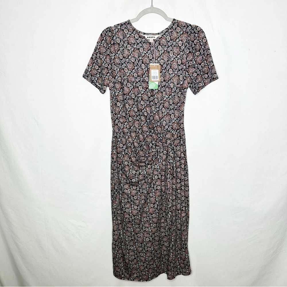 Boden BODEN Knot Front Jersey Midi Dress NWT in S… - image 2