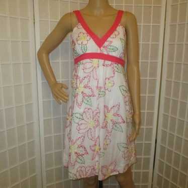 vintage Lilly Pulitzer embroidered cotton sundress