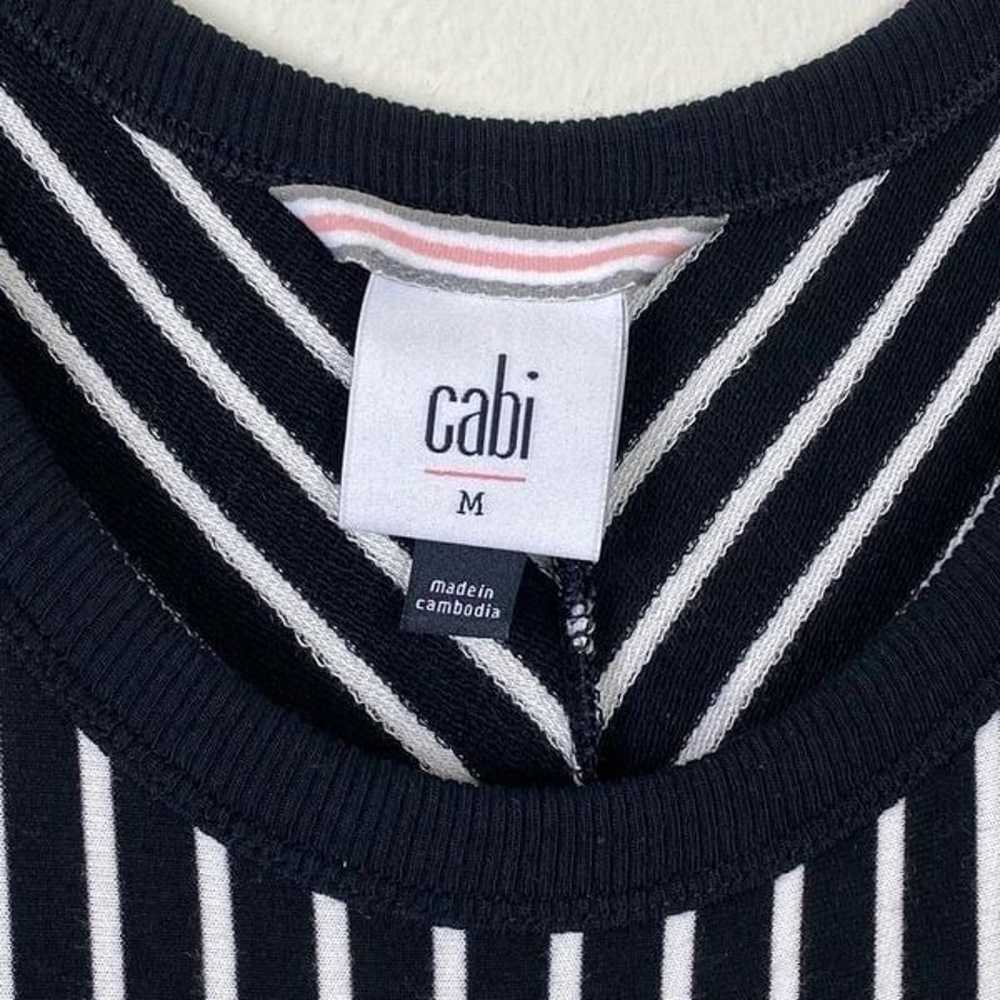 Cabi ATC Wink Black & White Striped Sleeveless Mi… - image 4