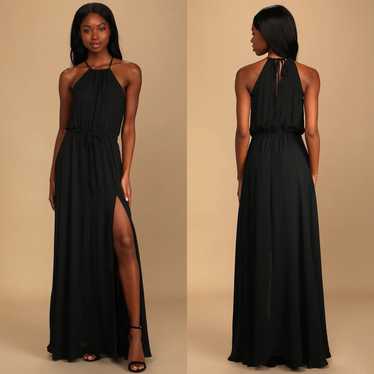 Lulus | Essence of Style Black Maxi Dress - image 1