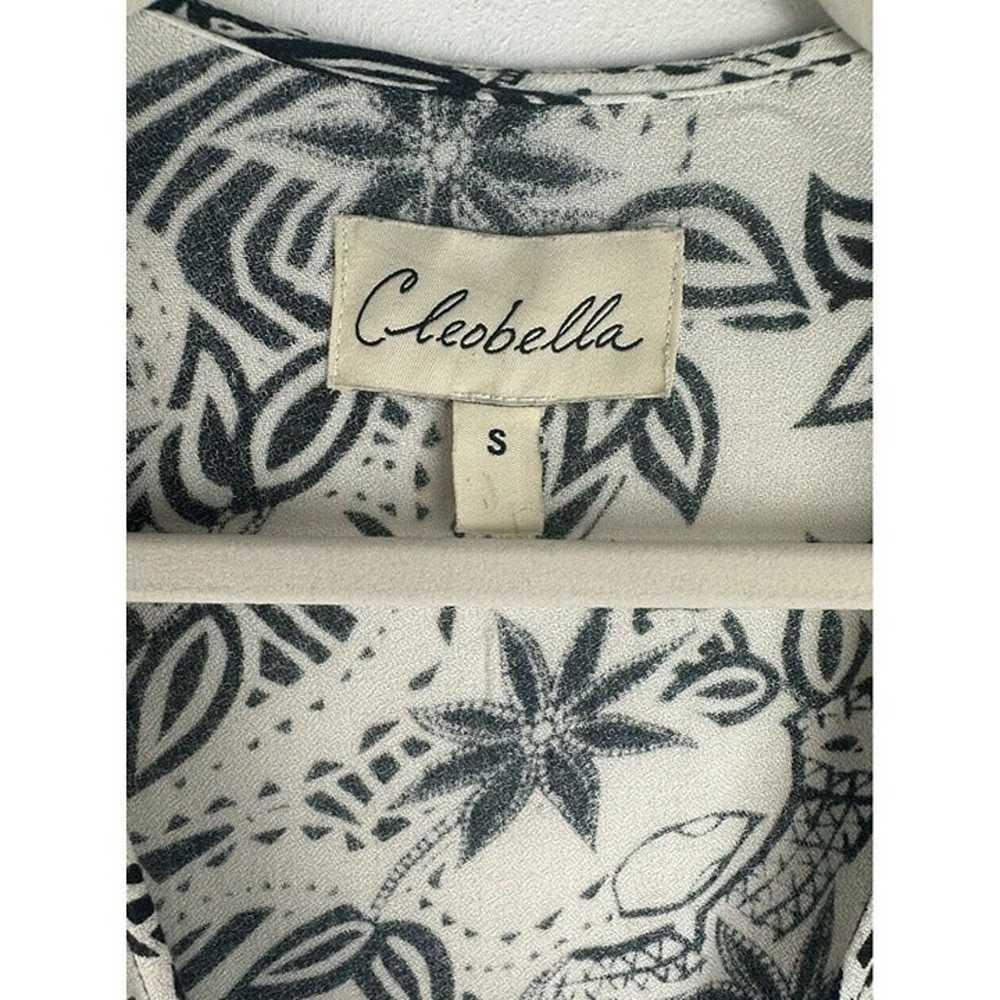 Cleobella Womens Black White Floral Wrap Maxi Dre… - image 4