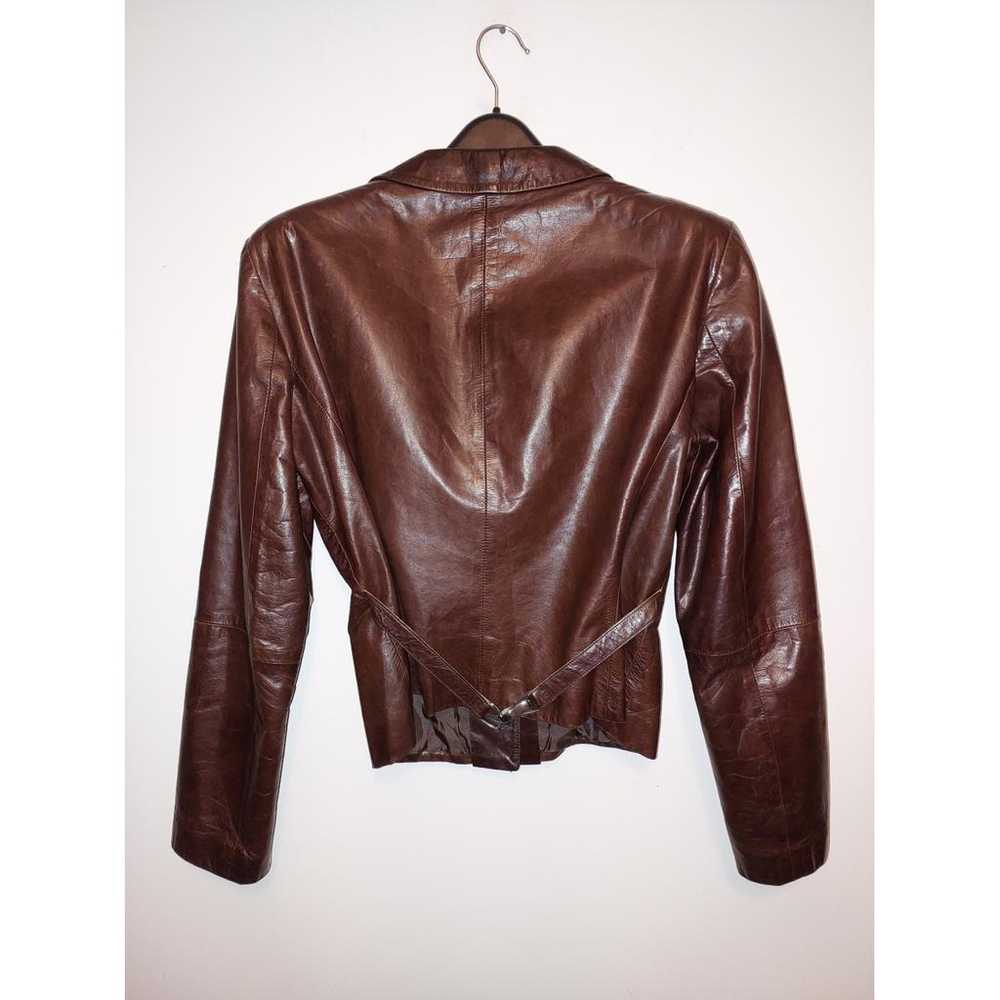 Emporio Armani Leather biker jacket - image 3