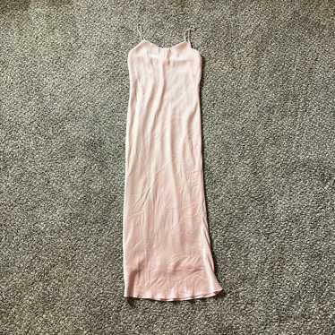 Stone Cold Fox Blush Pink Silk Maxi Dress - image 1