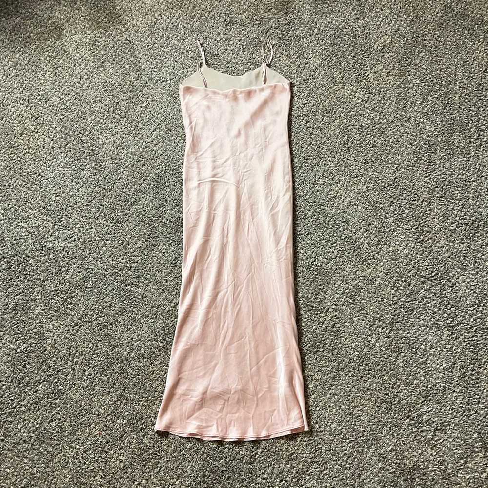 Stone Cold Fox Blush Pink Silk Maxi Dress - image 2