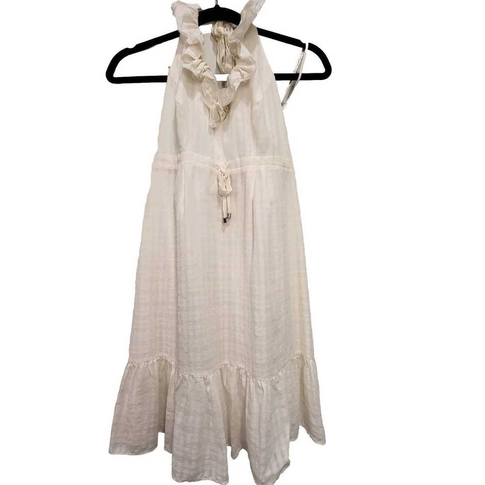 Lilly Pulitzer Dexter White Silk Halter Sun Dress… - image 1