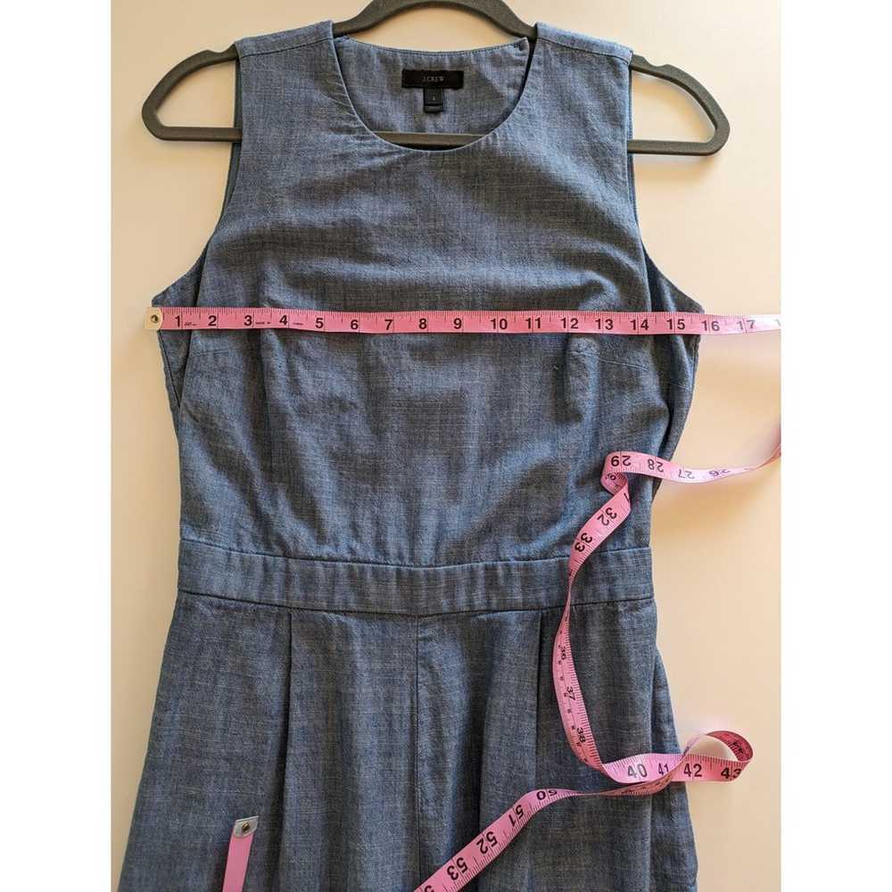 J Crew Saron Jumpsuit Chambray Wide Leg Cropped S… - image 10