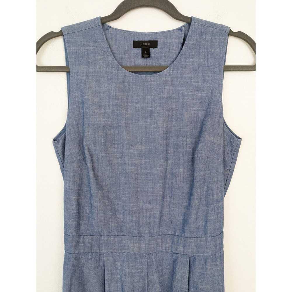 J Crew Saron Jumpsuit Chambray Wide Leg Cropped S… - image 4