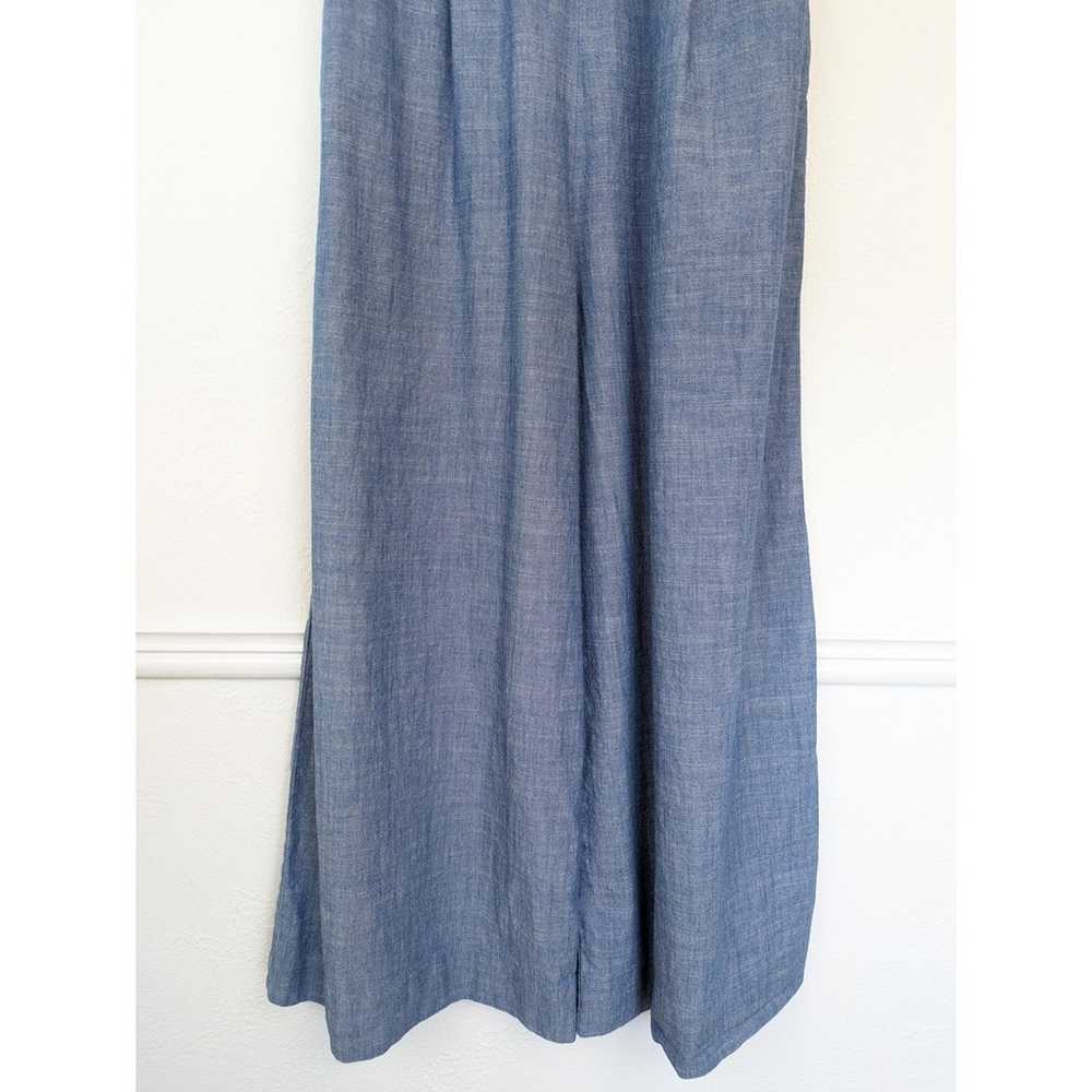 J Crew Saron Jumpsuit Chambray Wide Leg Cropped S… - image 5
