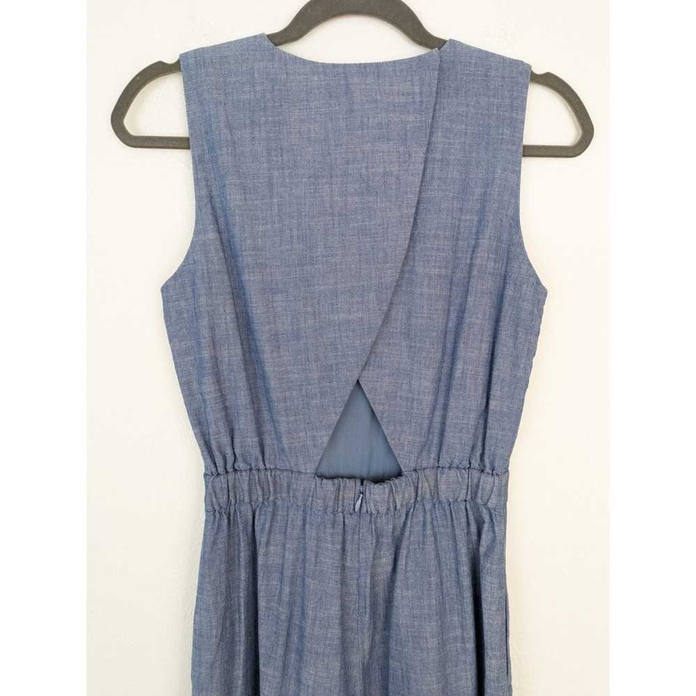 J Crew Saron Jumpsuit Chambray Wide Leg Cropped S… - image 7