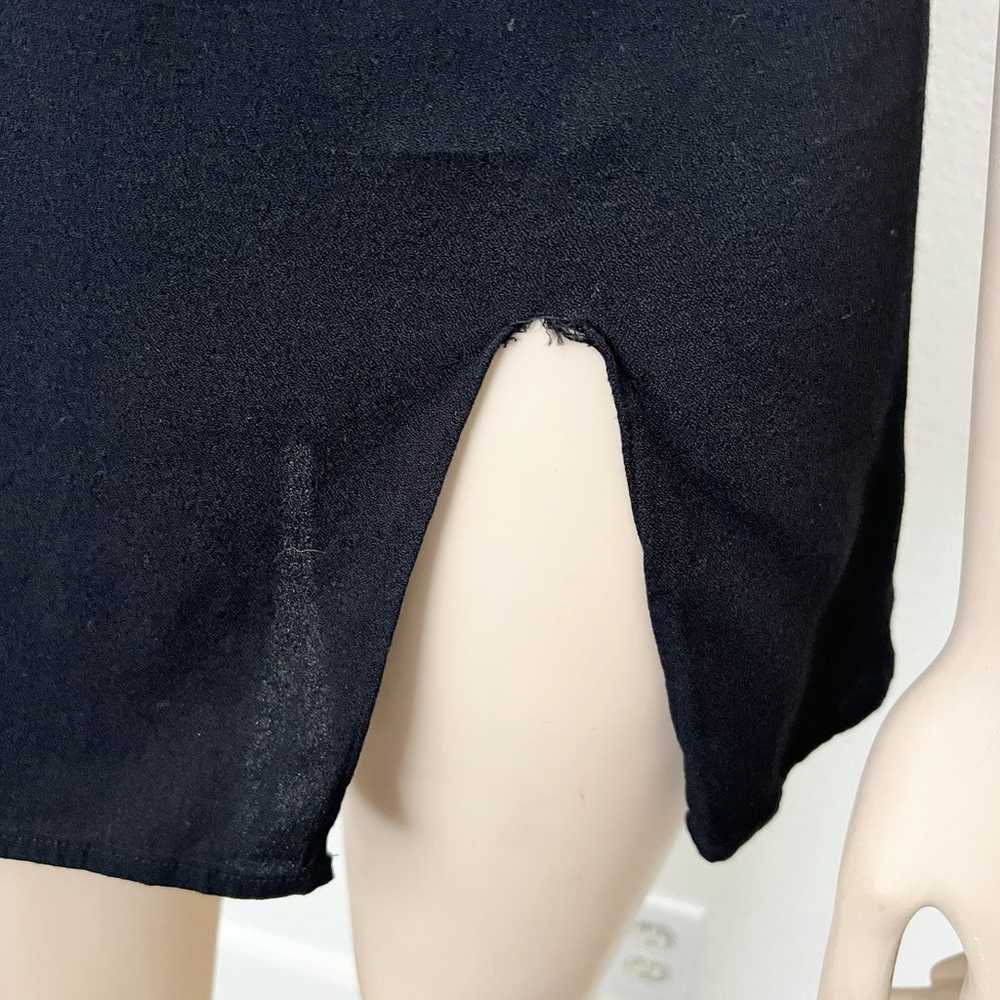 Reformation Size XS Black Marlowe Slip Dress Mini… - image 10