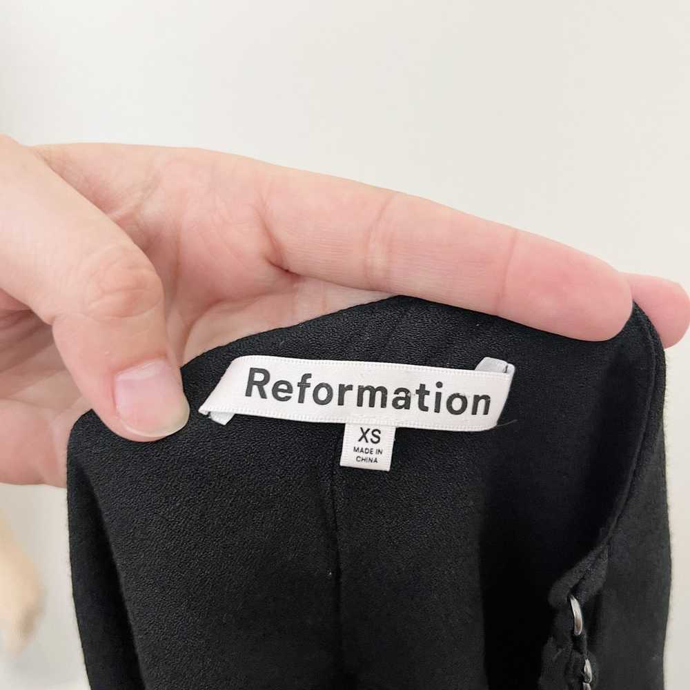 Reformation Size XS Black Marlowe Slip Dress Mini… - image 11