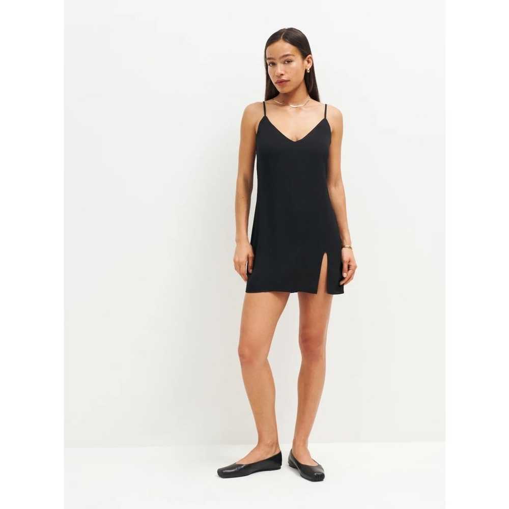 Reformation Size XS Black Marlowe Slip Dress Mini… - image 2