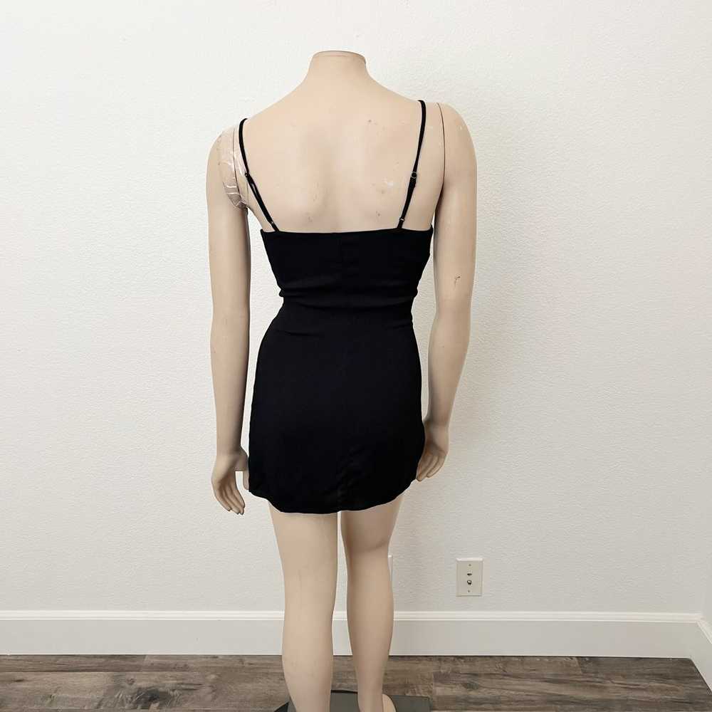 Reformation Size XS Black Marlowe Slip Dress Mini… - image 4