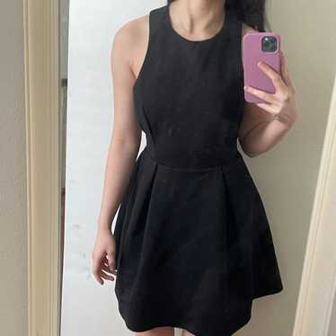 Women Lulus Black Cut-Out Midi Dress Small