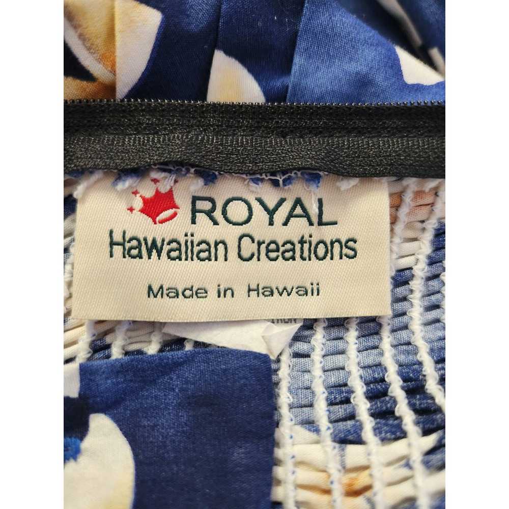 Royal Hawaiian Creations Plumeria Blue Cotton Haw… - image 10