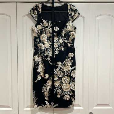 White House Black Market floral dress size 14 lik… - image 1