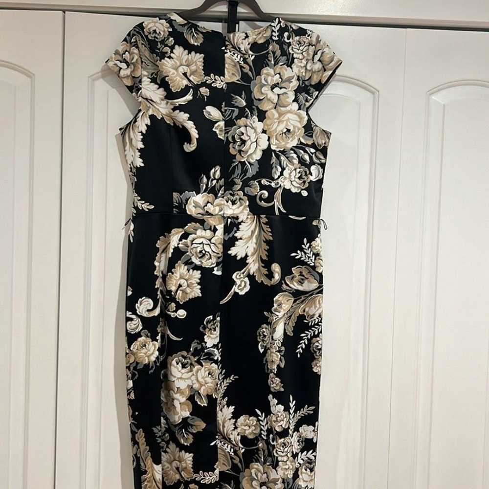 White House Black Market floral dress size 14 lik… - image 4