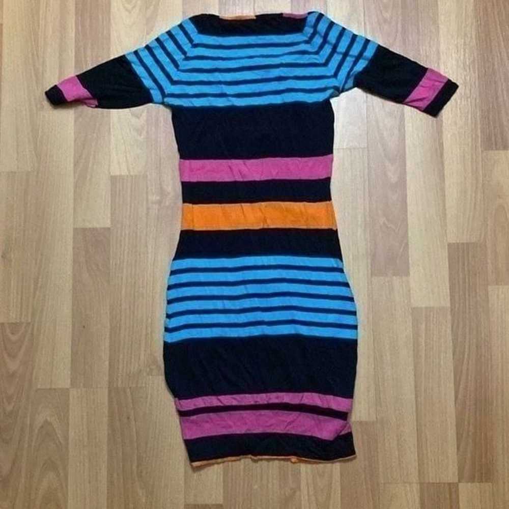 Vintage Miss Sixty Colorful Cotton Bodycon Dress … - image 4