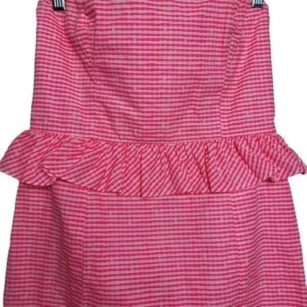 Lilly Pulitzer Lowe Fiesta Pink Pretty Gingham St… - image 5