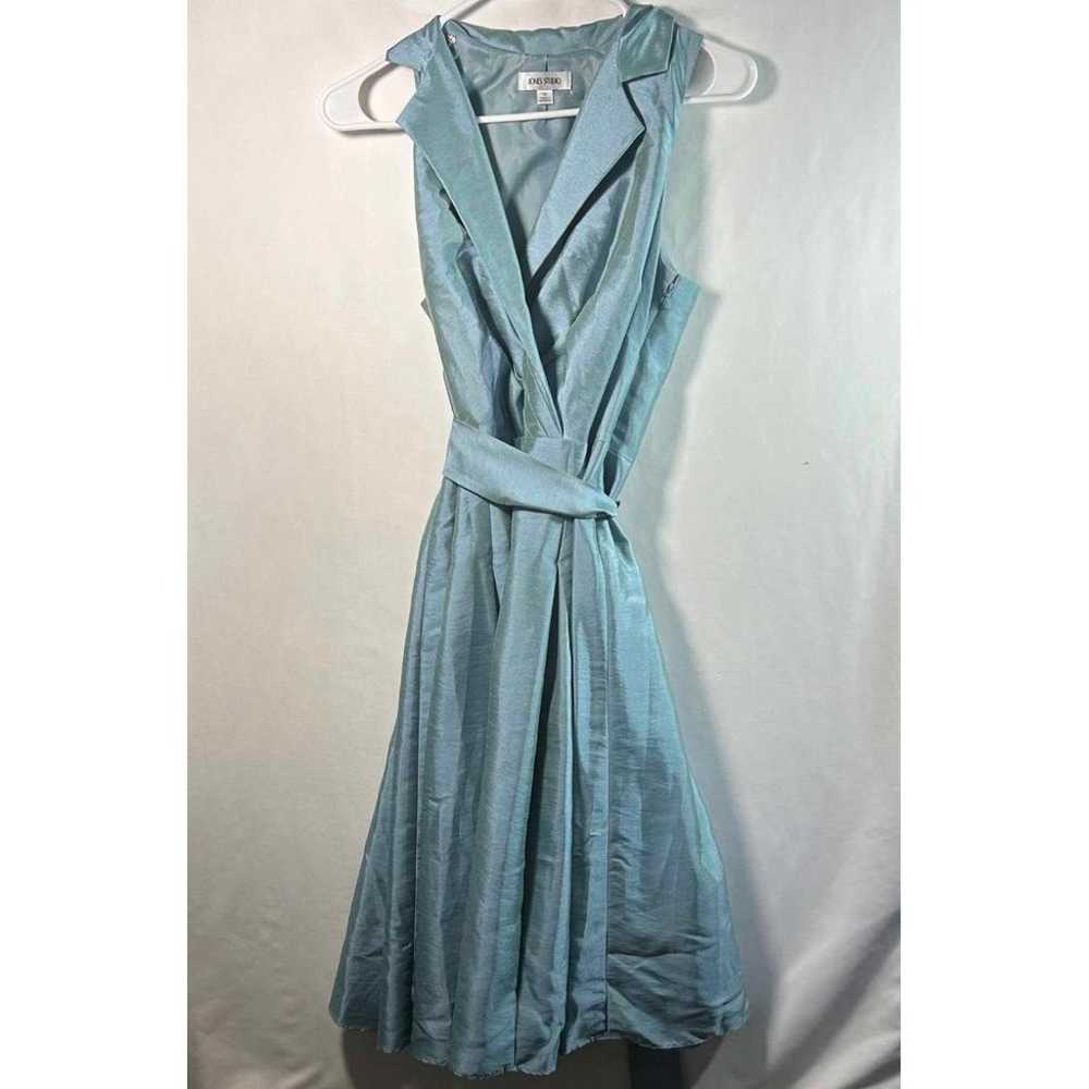 Jones Studio New York Dress Light Blue Rockabilly… - image 1