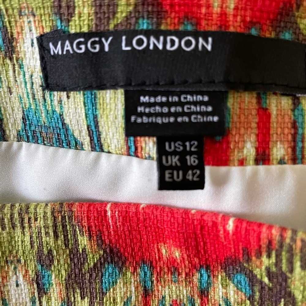 Maggy London Ikat Stipe Woven Boho Sheath Dress S… - image 5
