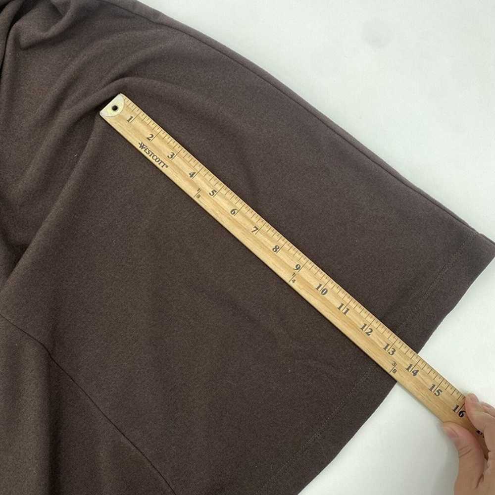 Flax Size Large Brown Midi Dress Sleeveless Rayon… - image 10