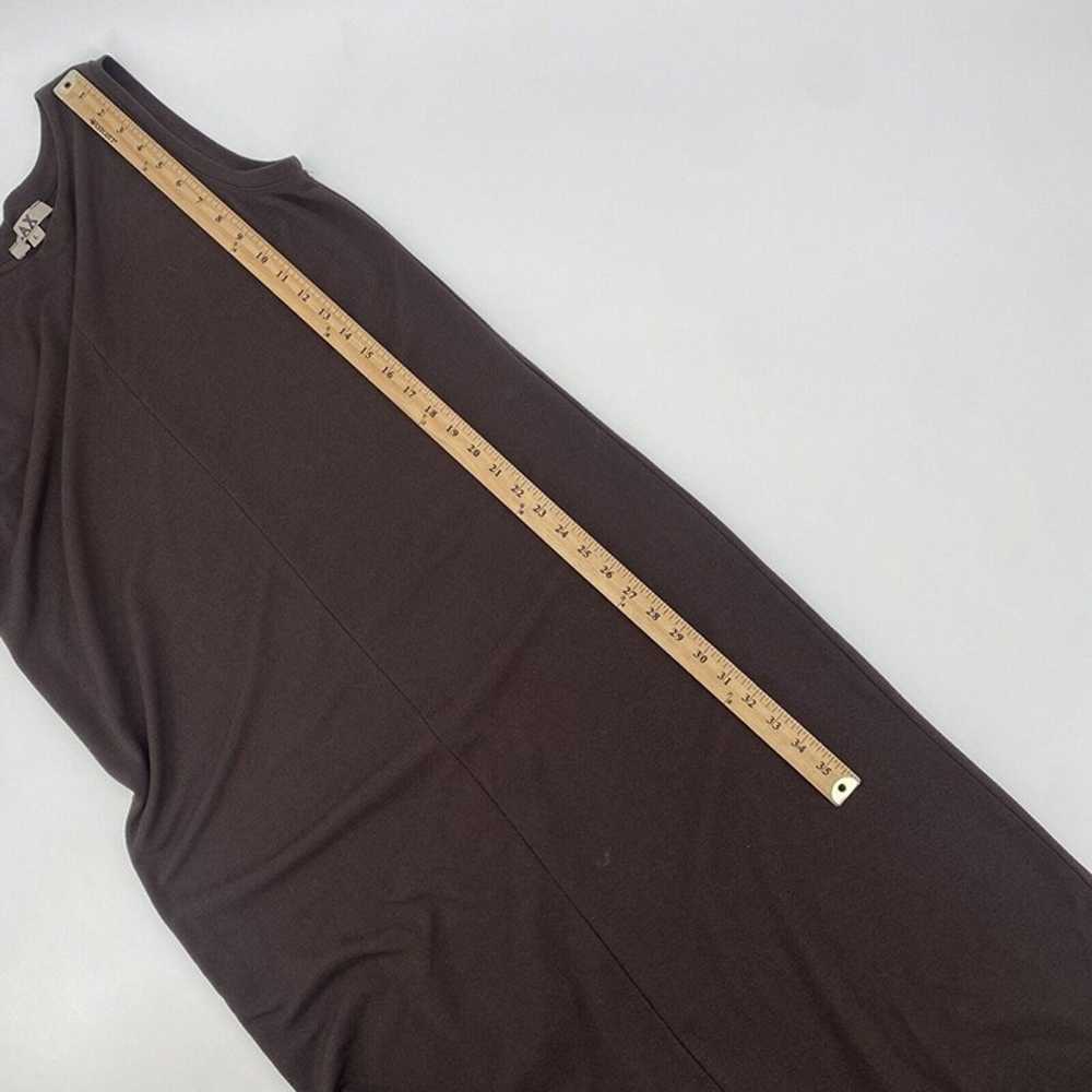 Flax Size Large Brown Midi Dress Sleeveless Rayon… - image 9