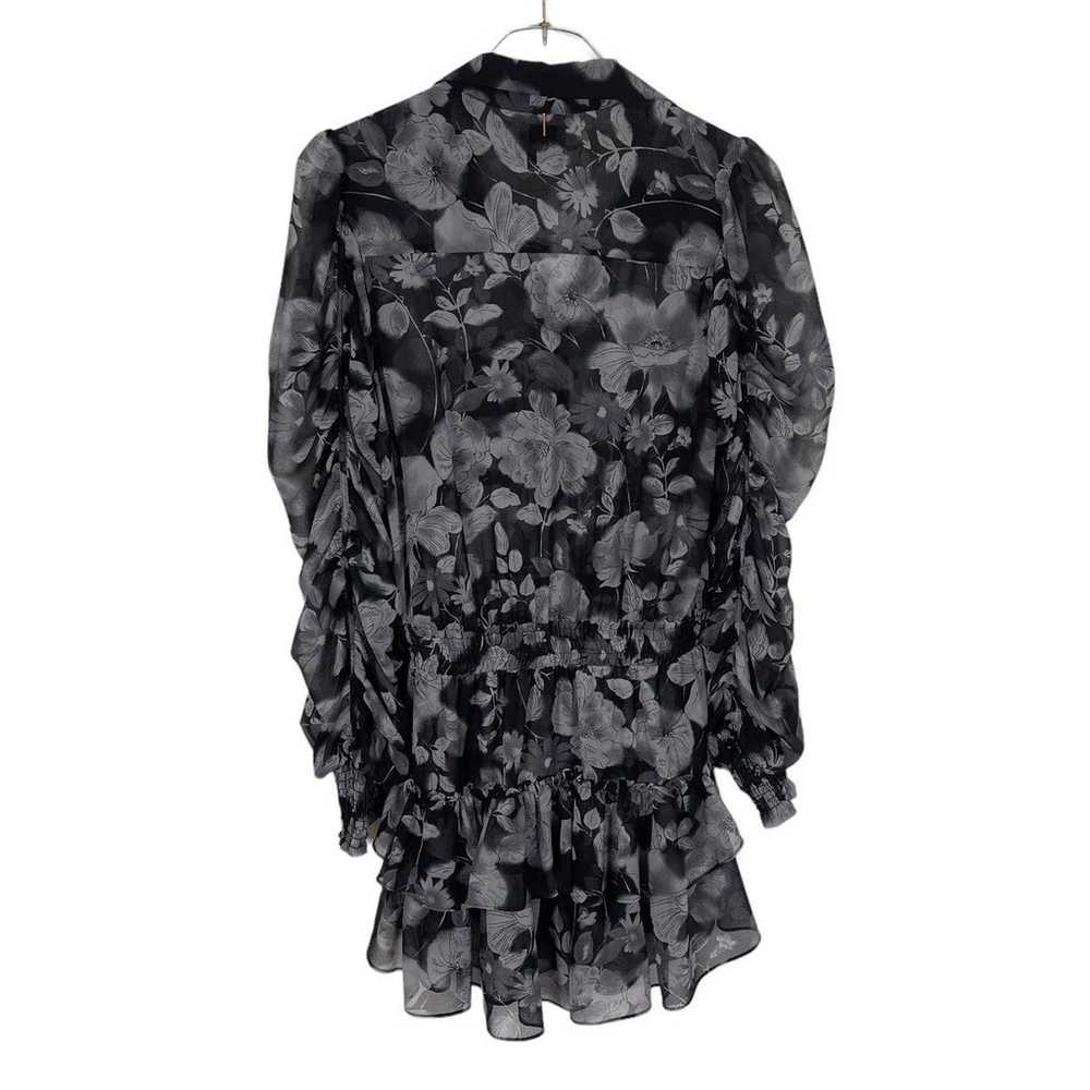 Misa Los Angeles Adora Dress Grey/Black Floral SI… - image 4