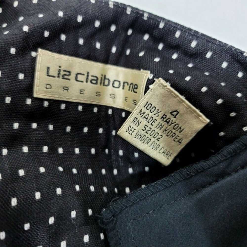 Vintage 80s Liz Claiborne Size 4 Polka Dot Knitte… - image 8