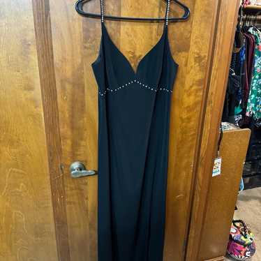 Vintage Long Black Formal Dress