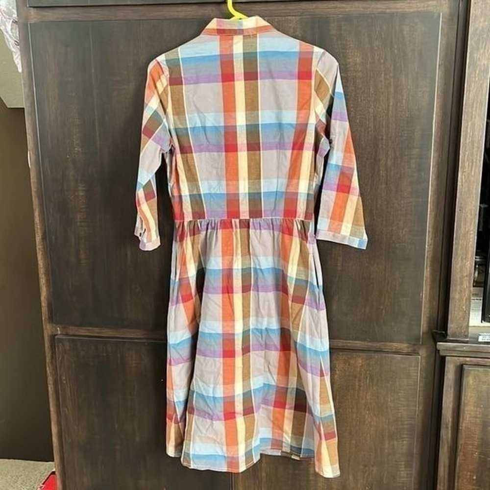 Pendleton Hailey Multicolor Plaid Midi Shirt Dress - image 3