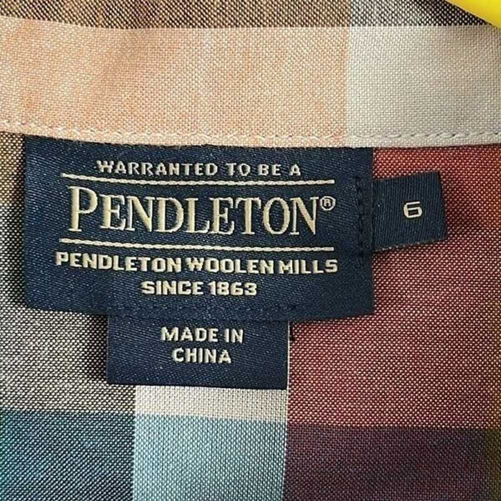 Pendleton Hailey Multicolor Plaid Midi Shirt Dress - image 4