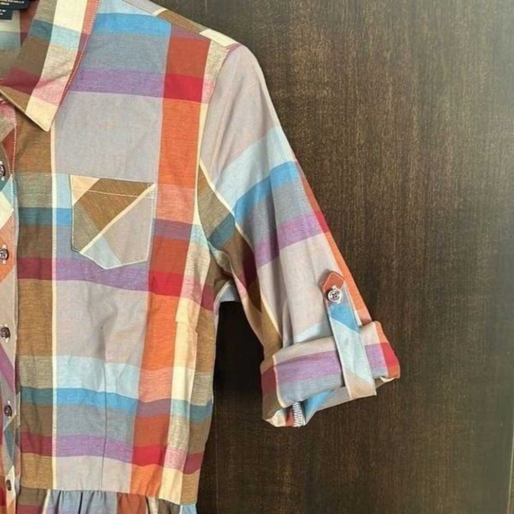 Pendleton Hailey Multicolor Plaid Midi Shirt Dress - image 6