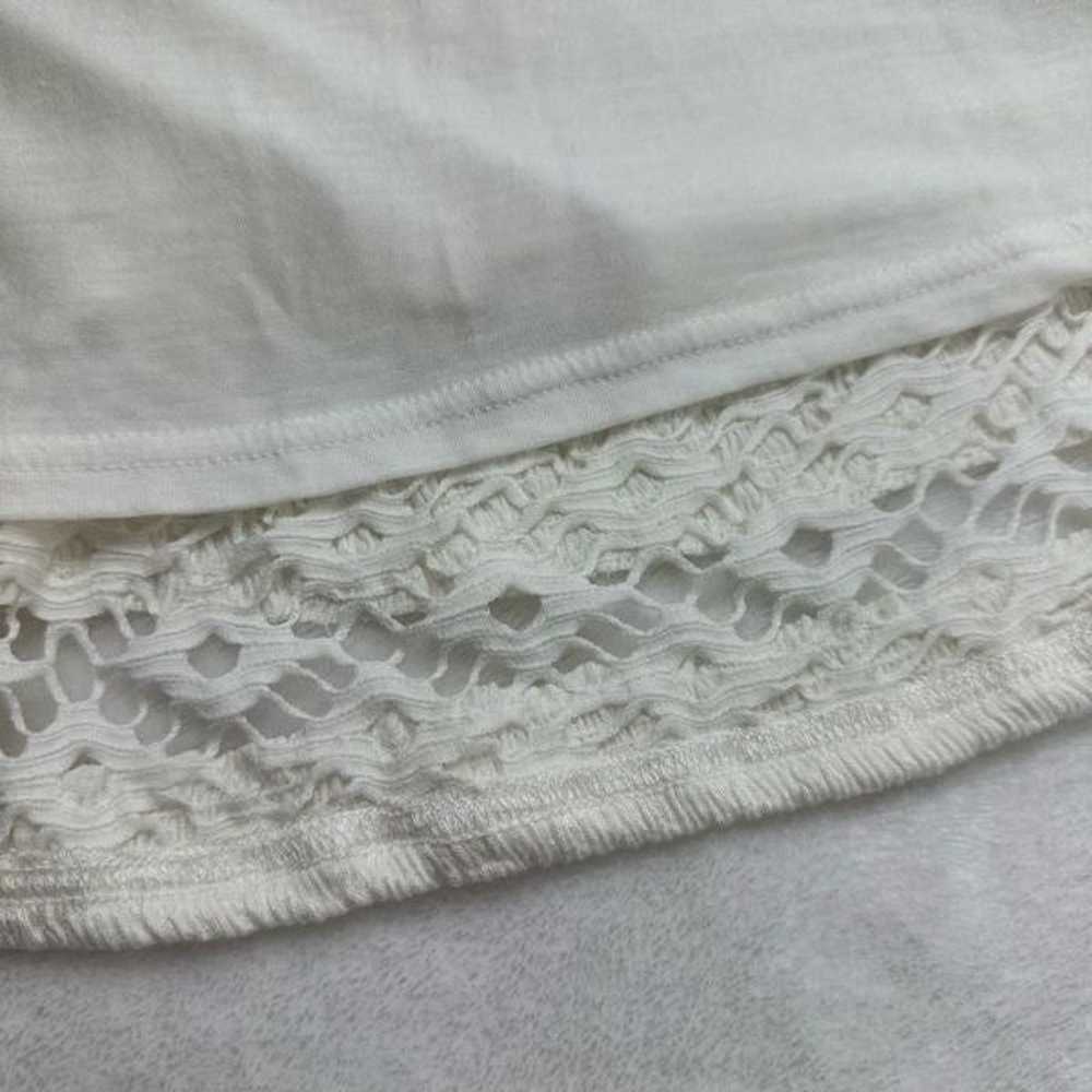 Free People Cream Long Sleeve Dress with Crochet … - image 6