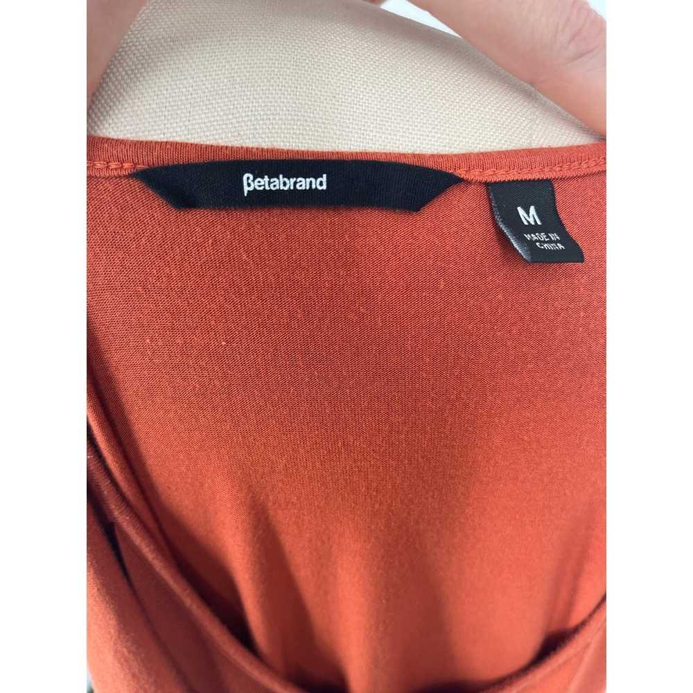Betabrand Built to Travel Dress Sz M Orange Long … - image 4
