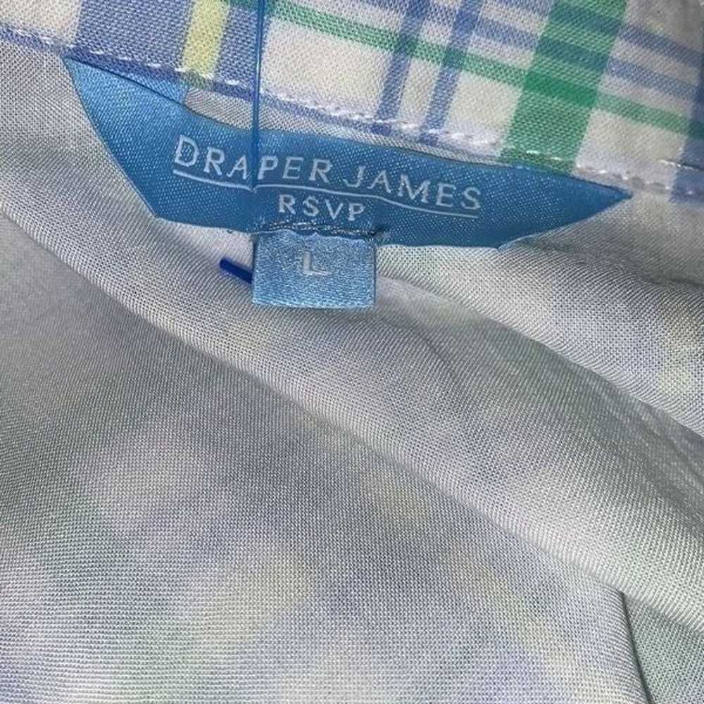 Draper James Blue Plaid Sleeveless Shirt Dress| S… - image 8