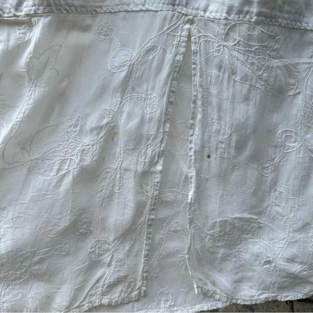 JOHNNY WAS Linen Maxi Dress Size Large Boho Sleev… - image 10