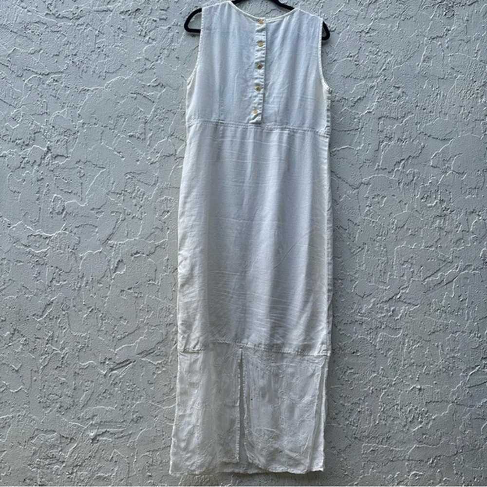 JOHNNY WAS Linen Maxi Dress Size Large Boho Sleev… - image 11