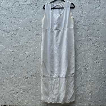 JOHNNY WAS Linen Maxi Dress Size Large Boho Sleev… - image 1