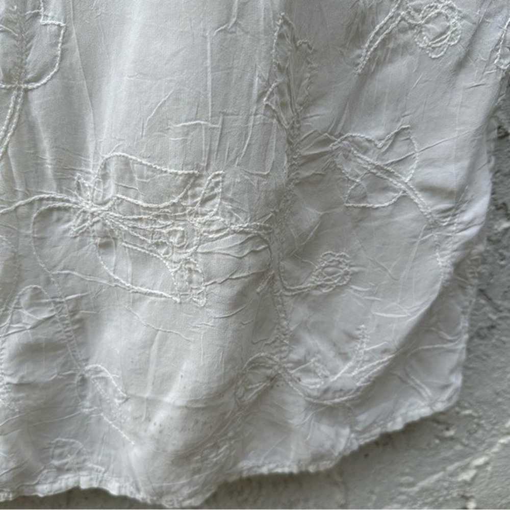 JOHNNY WAS Linen Maxi Dress Size Large Boho Sleev… - image 7