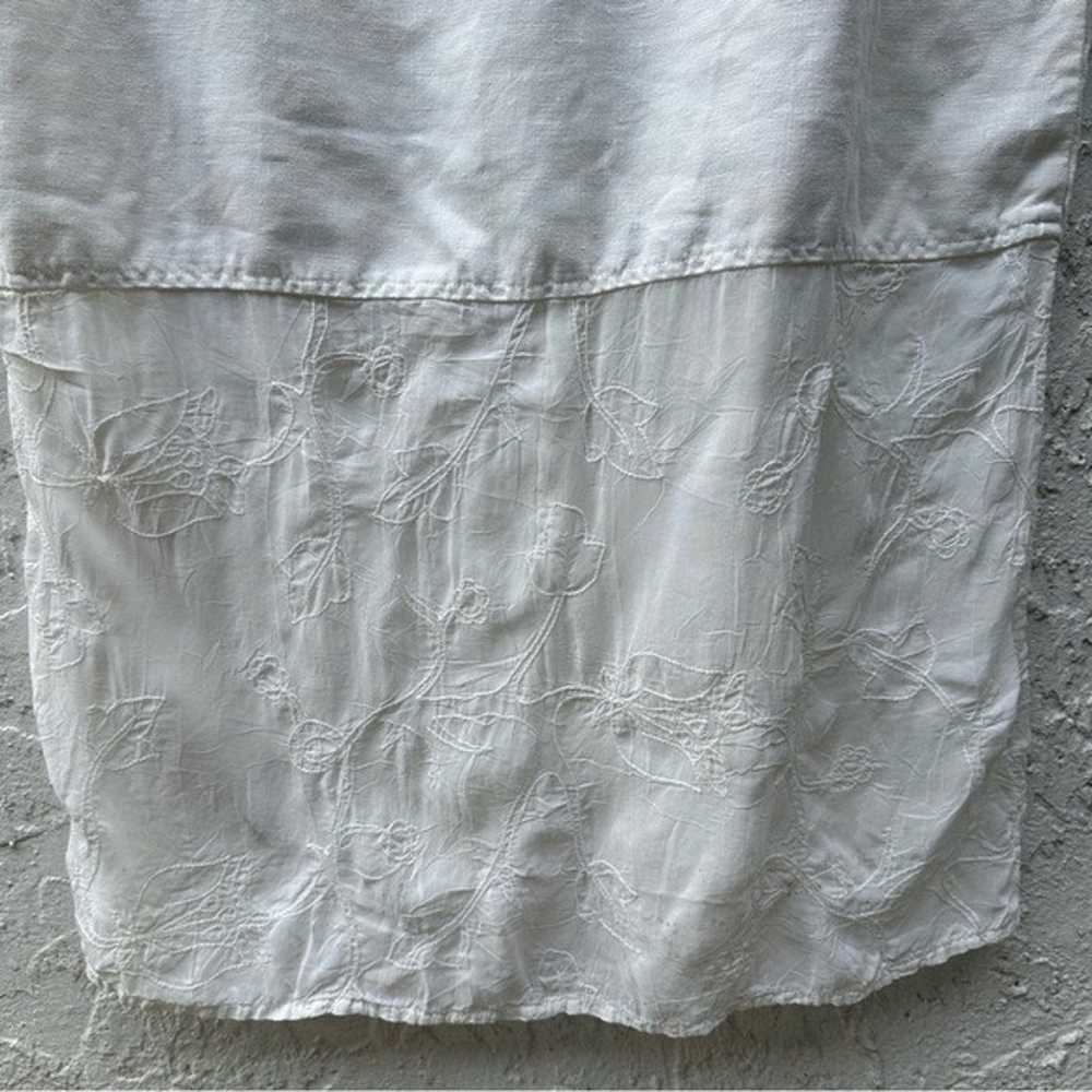 JOHNNY WAS Linen Maxi Dress Size Large Boho Sleev… - image 8