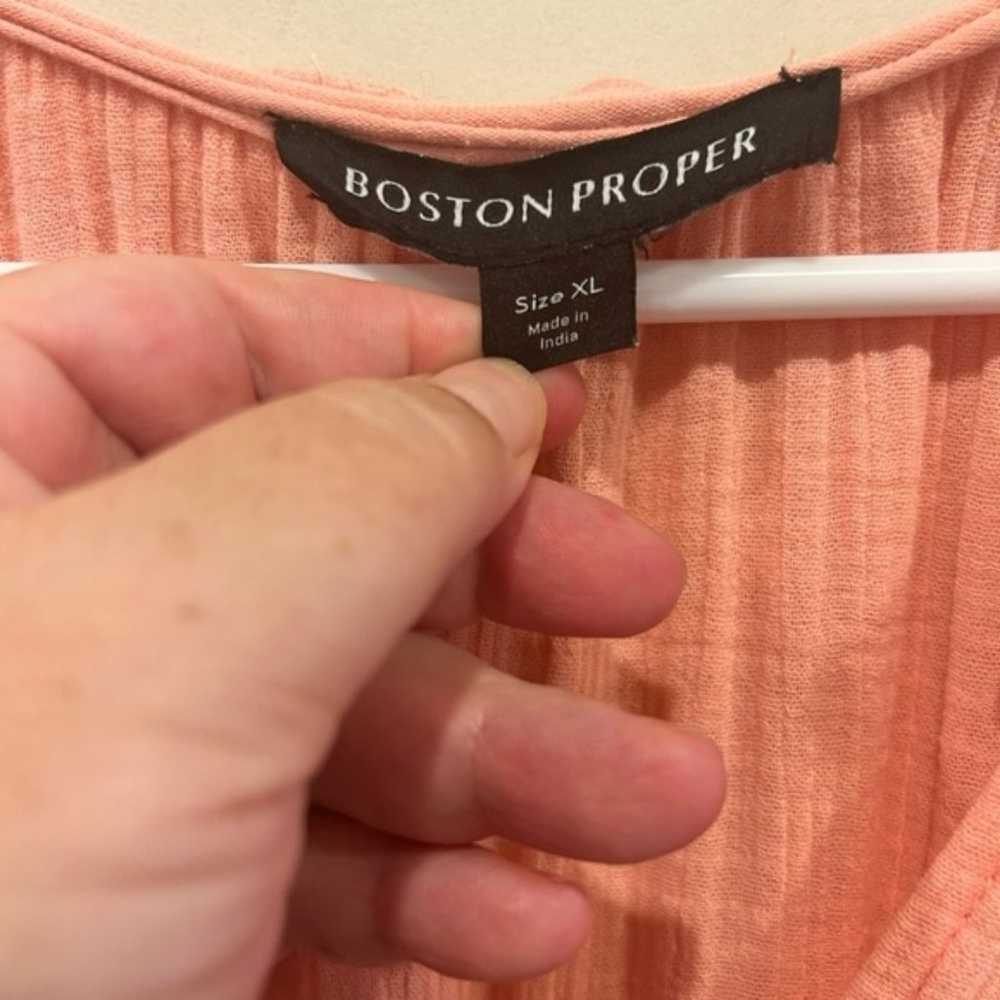 Boston Proper Cotton Tiered Sleeveless Short Gauz… - image 8
