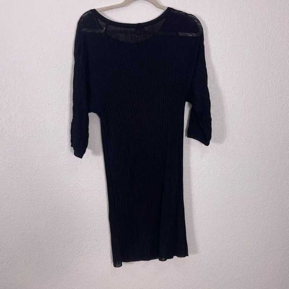 Missoni Black Wool 3/4 Length Sleeve Scoop Neck D… - image 2