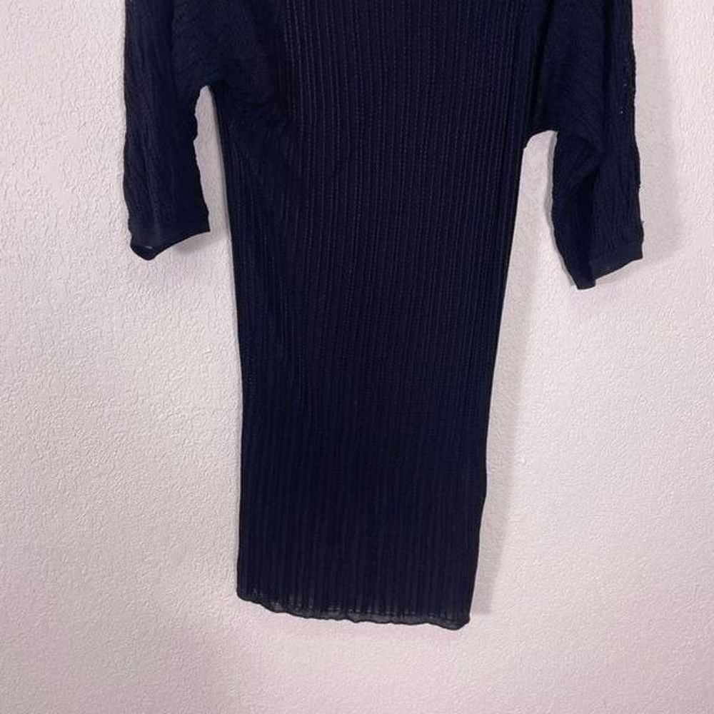 Missoni Black Wool 3/4 Length Sleeve Scoop Neck D… - image 4