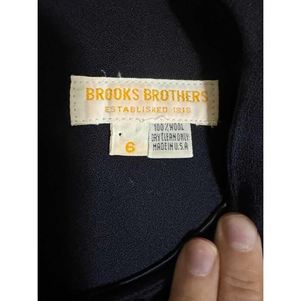 Vintage 80’s Brooks Brothers Navy 100% wool dress… - image 5
