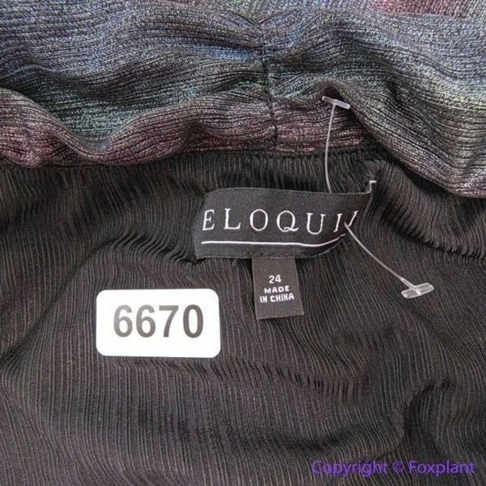 Eloquii Women's Plus Size Cross Bodice Rainbow Dr… - image 9