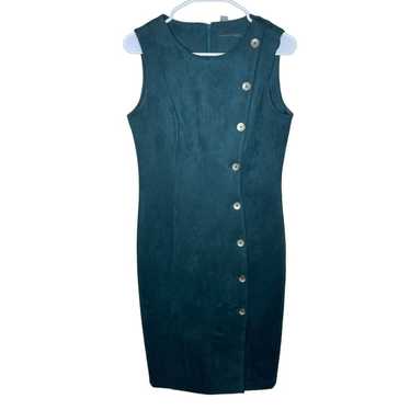 Calvin Klein Women's Green Faux Sueded Dress Size… - image 1