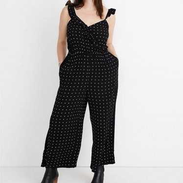 Madewell Ruffle-Front Wrap Jumpsuit