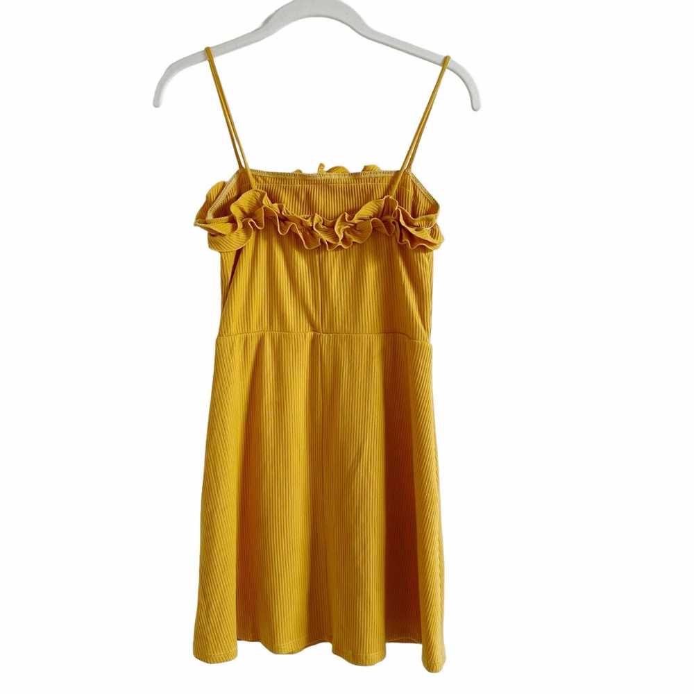 Reformation Bri Dress Yellow Size Medium Ribbed R… - image 2